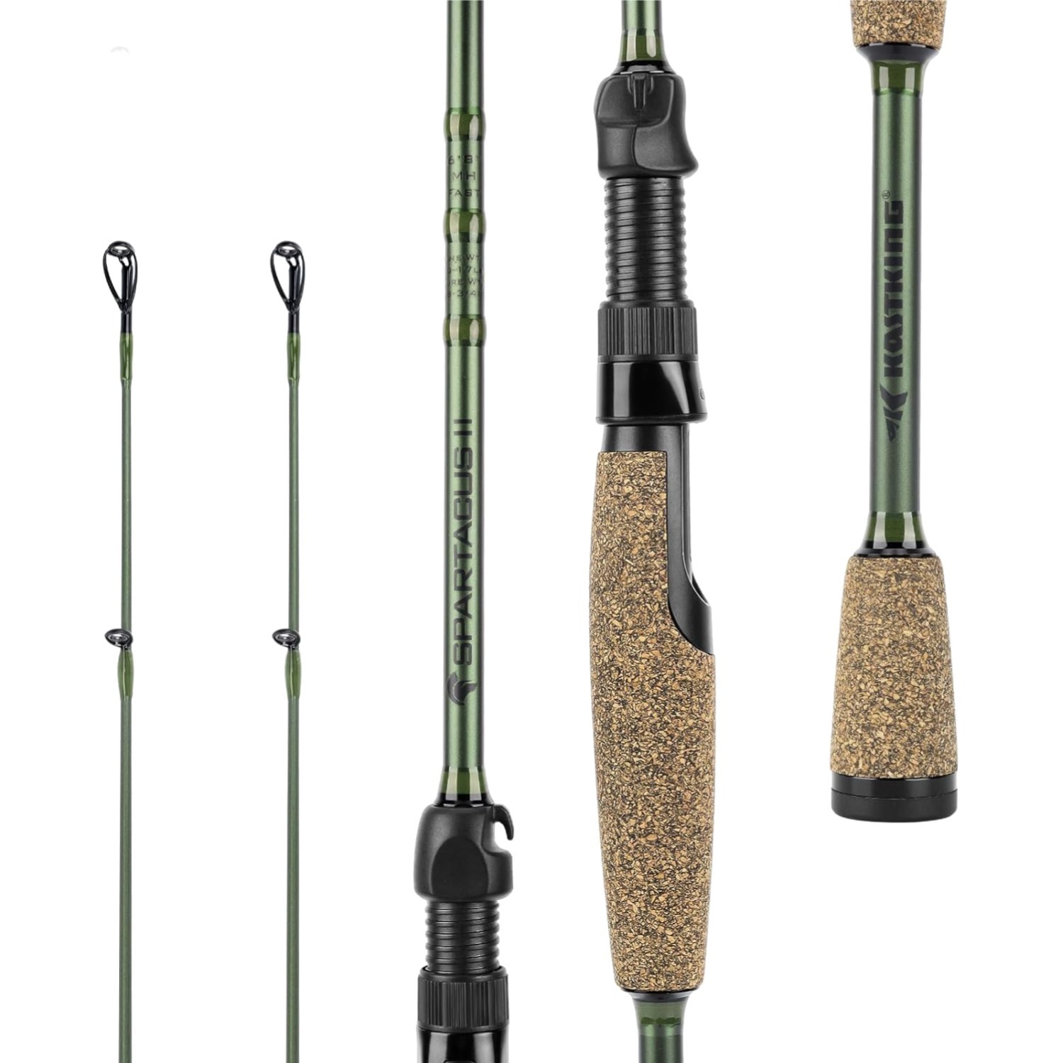 Fishing Rods IM6 Graphite Blanks Casting Spinning 2-Piece Extra Tip
