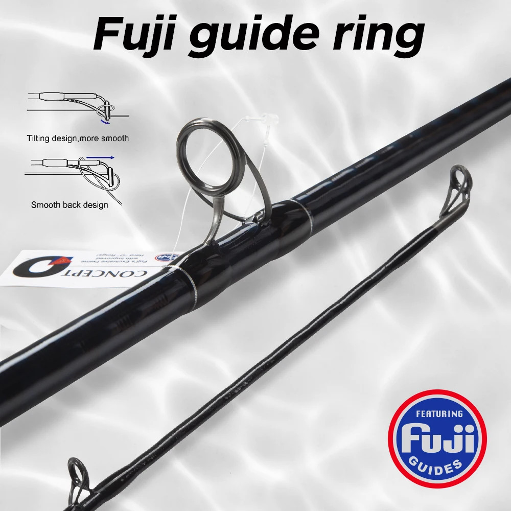Surf Gazer Spinning Fishing Rod Long Cast Surfcasting Beach Fuji Guide Carbon Fi
