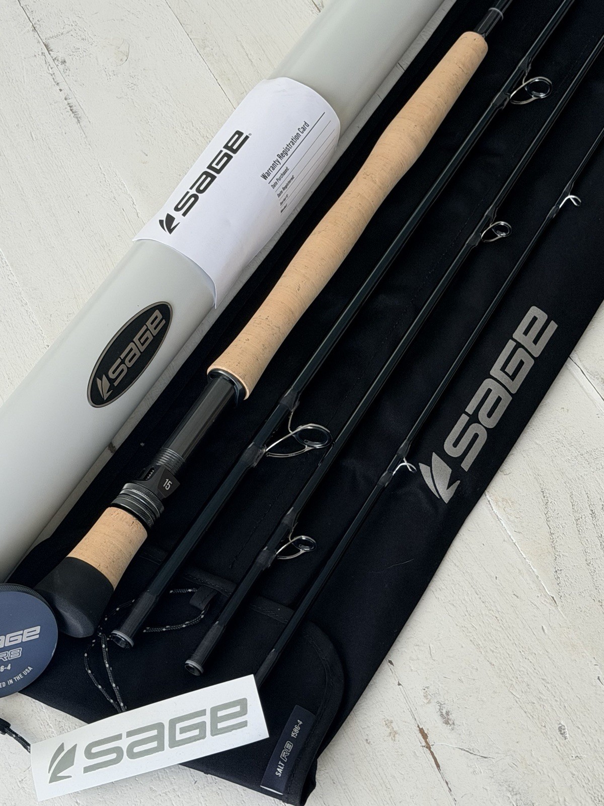 **BEAUTIFUL** 🔥 SAGE R8 SALT 15wt. 8’6”in~4Pc FlyRod!! 🔥~LEGENDARY~🔥