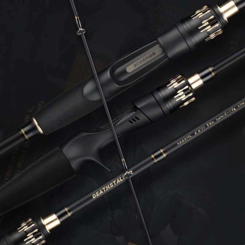 Fishing Rods 5.51FT 5.9FT Casting Spinning Rod Carbon Fiber 2 Section Lure Poles