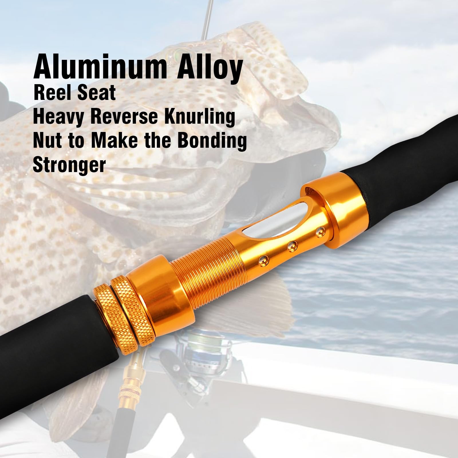 Fiblink Saltwater Jigging Spinning Rod 1-Piece Heavy Jig Fishing Rod 30-50