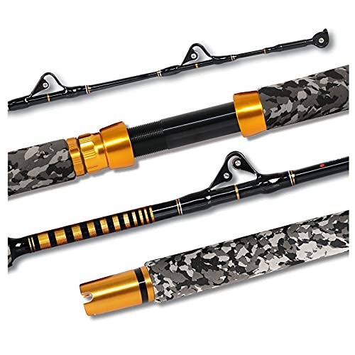 1-Piece Saltwater Offshore Trolling Rod 6-Feet Big Game Rod Conventional Boat