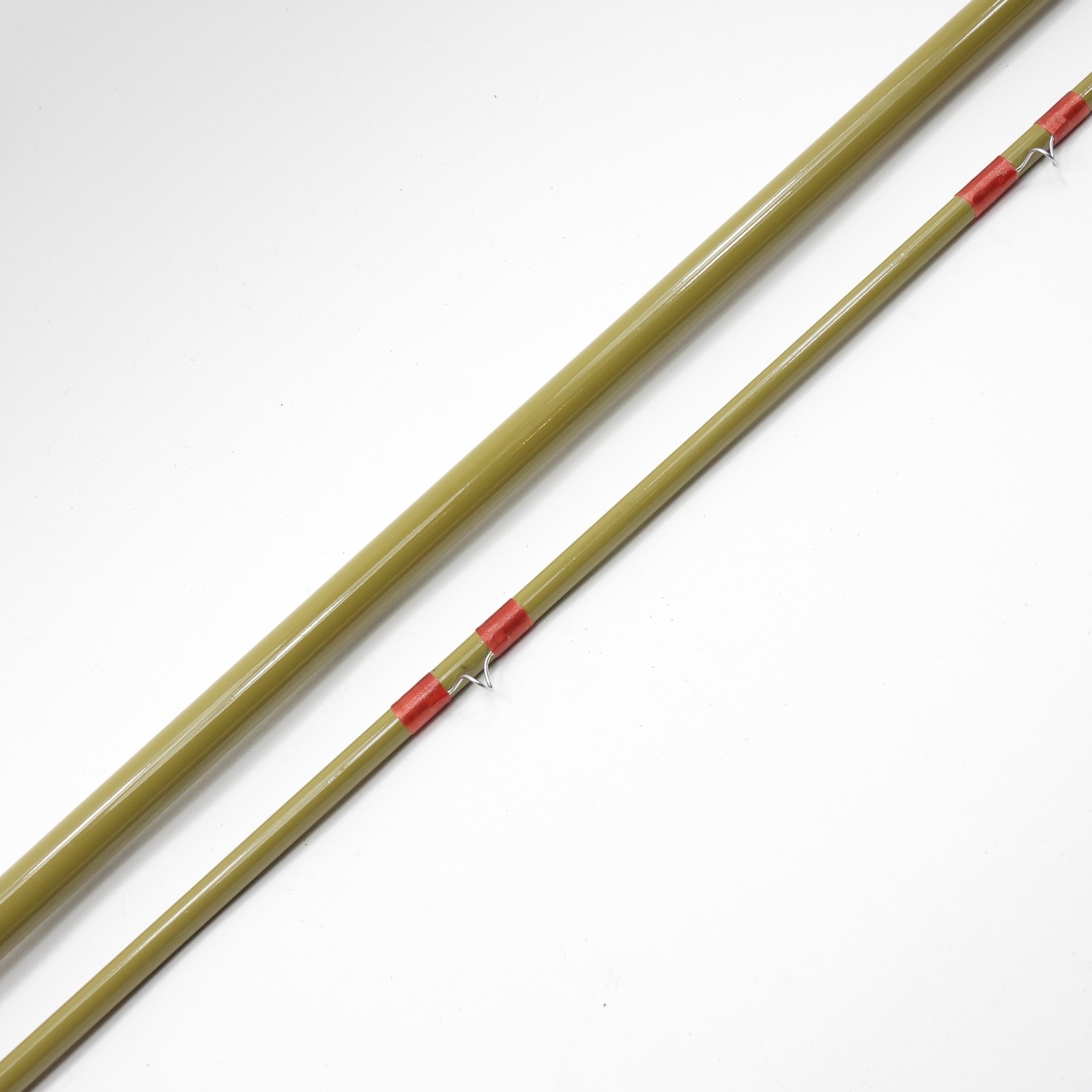 Unmarked Fiberglass Fly Fishing Rod. Orvis Kit Rod? 9’. 9-10wt. W/ Tube & Sock.
