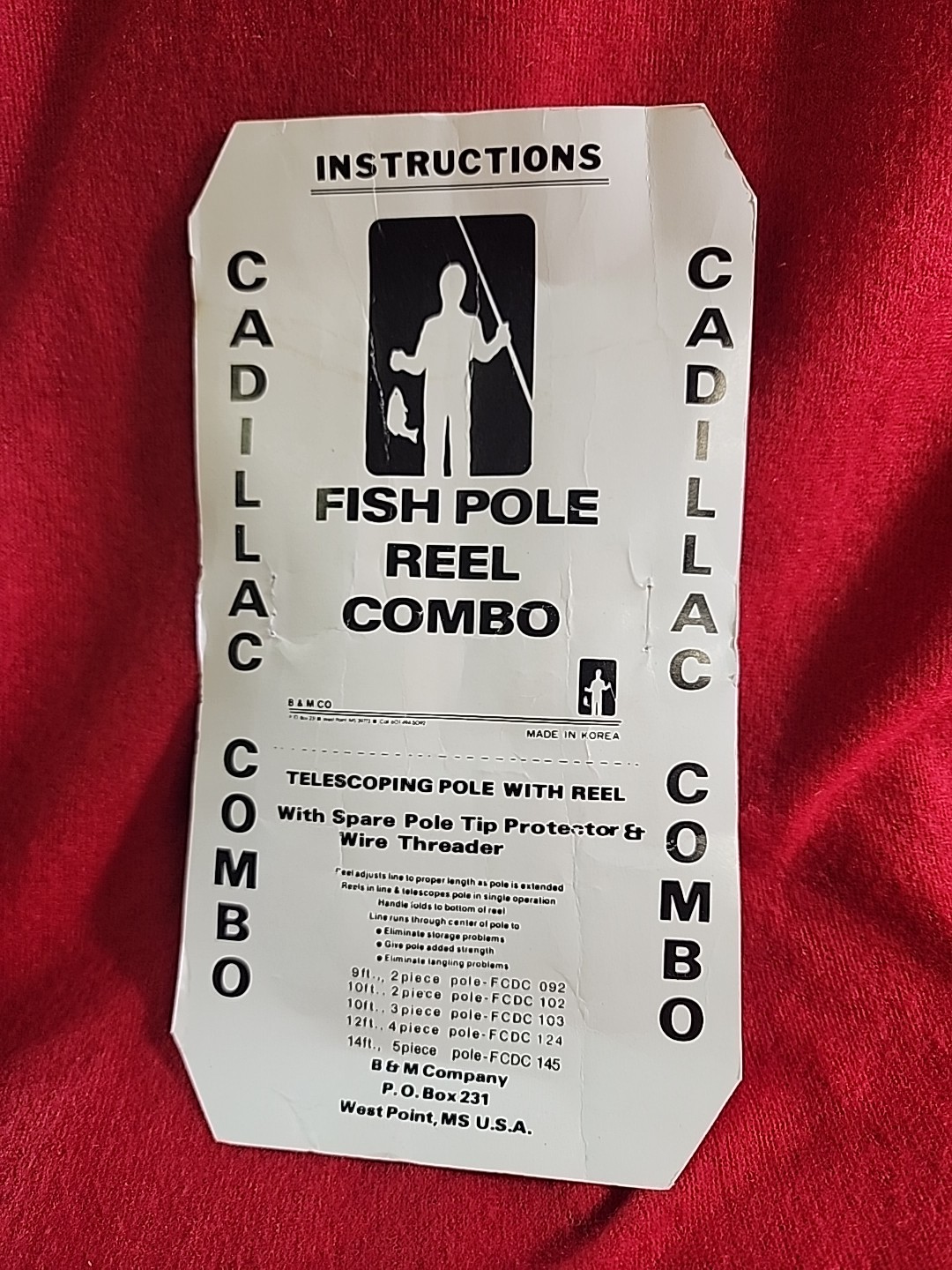 B&M Cadillac Combo Telescopic Rod With Unique Design Drop In Bank Fishing 12’New