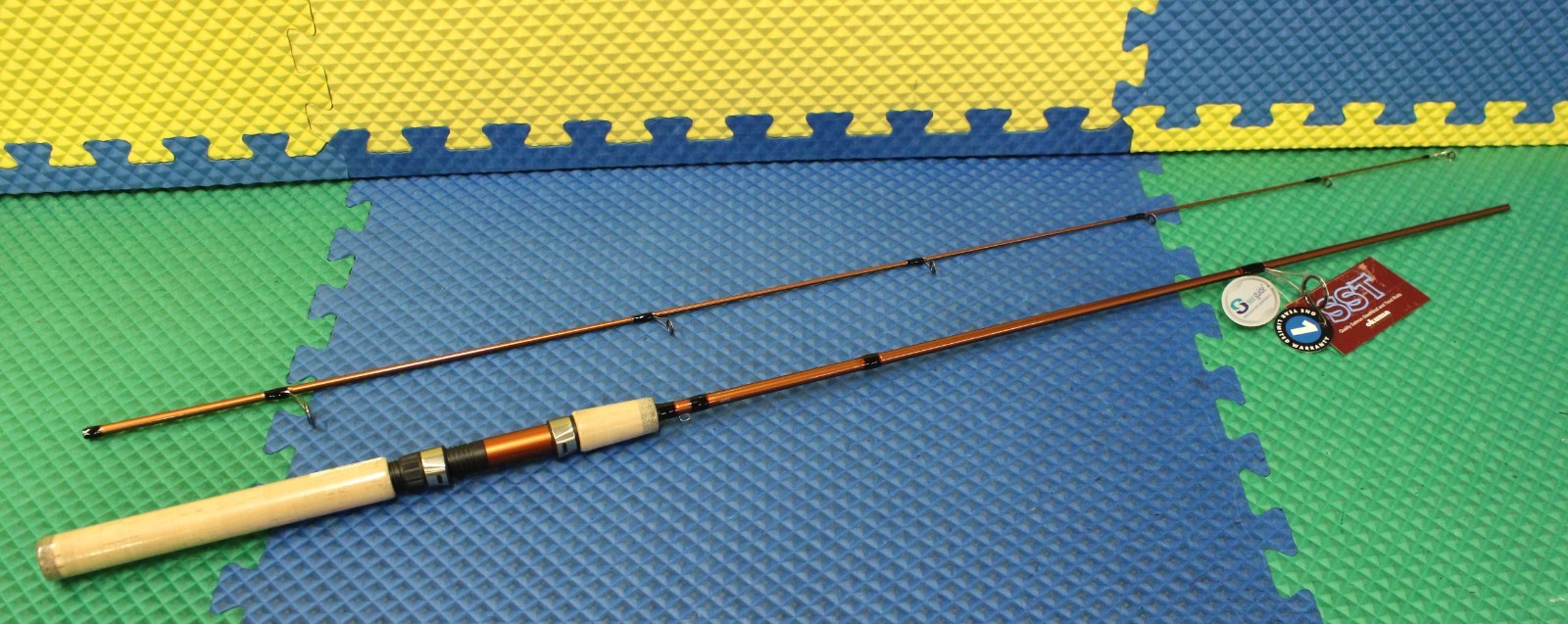 Okuma SST Cork Grip Spinning Rod 6′ 6″ 2 Piece Medium Light SST-S-662ML