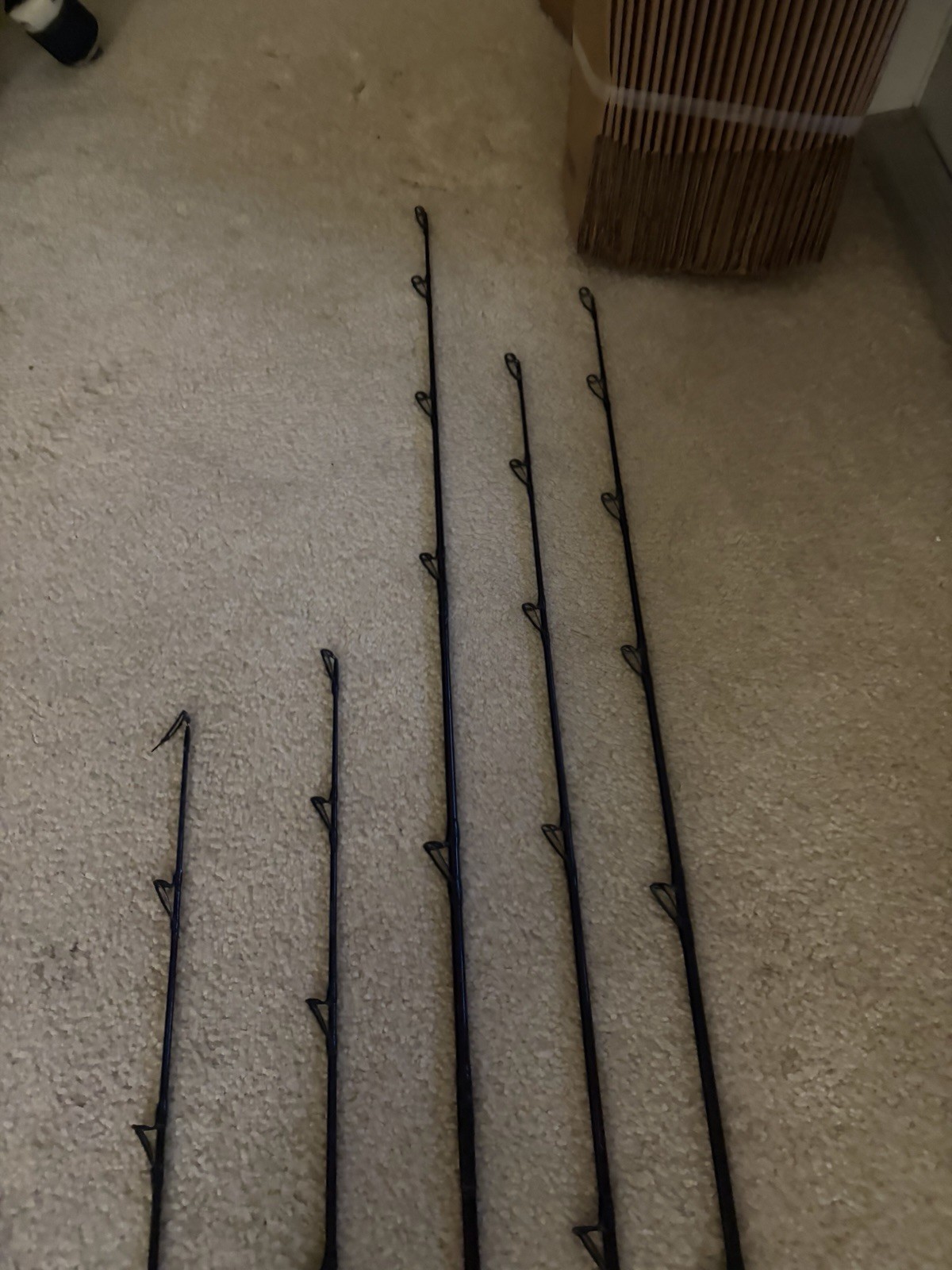 Lot Of 5 Spinning Surf Rods