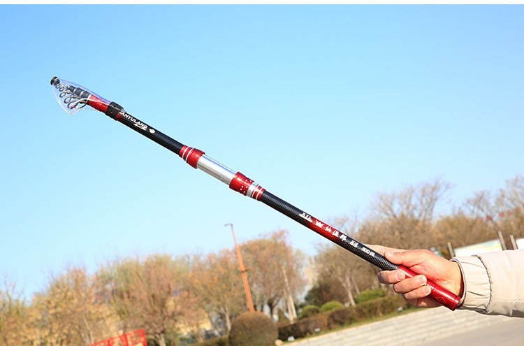 Telescopic Fishing Rod Carbon Fiber Spinning Rod Travel Fast Sensitivity Pole