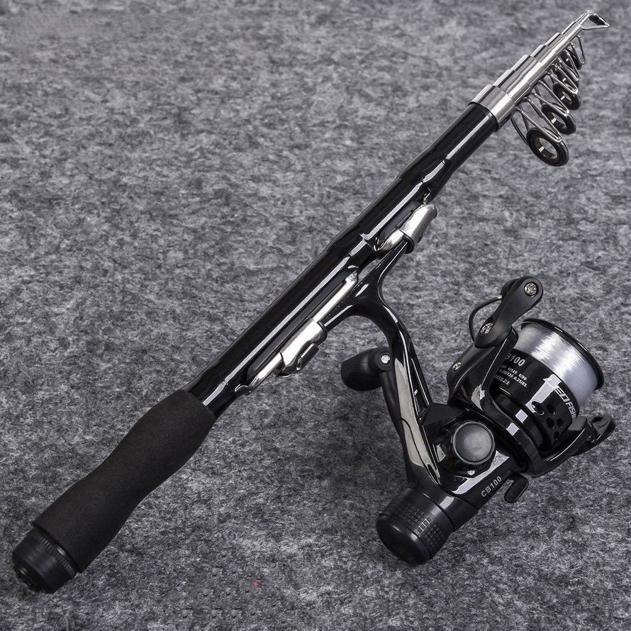 1Pc 1.5m Fishing Pole Red Telescopic Rod Mini Carbon Fishing Rud Fishing gear