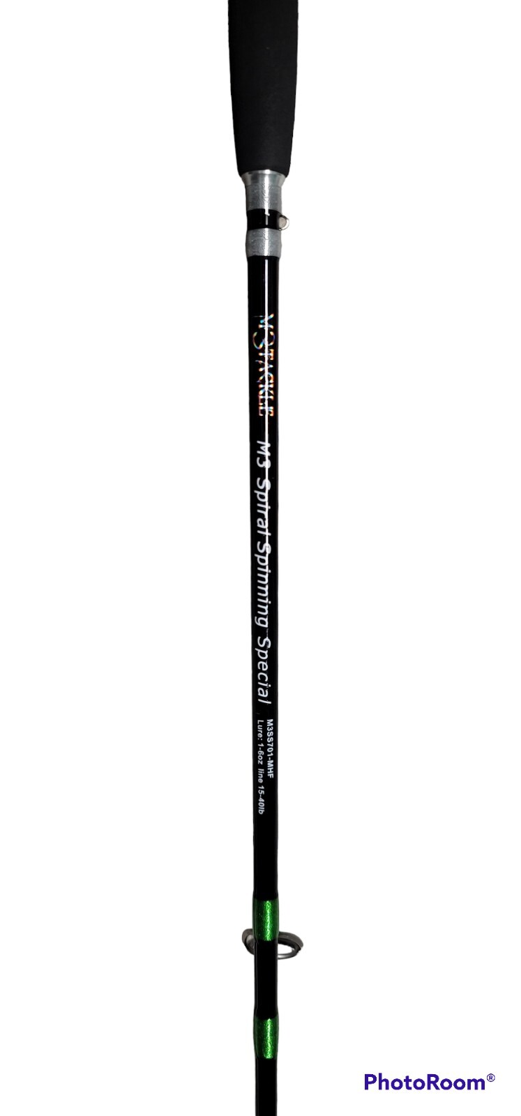 7′ Spiral Wrap Spinning Fishing Rod 1-6oz MHF 15-40lb Line ONLY ROD LIKE IT OUT!