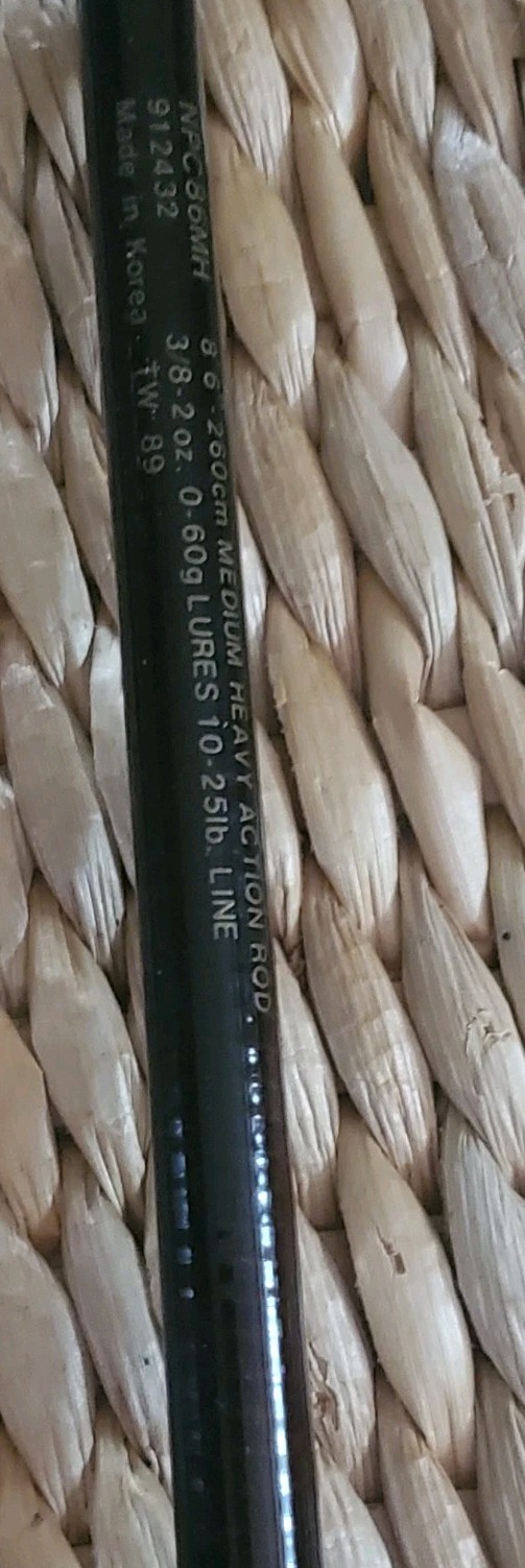 Near Mint Abu Garcia Northern Plus Five Pounder 7’6″ 2pc 6-17lb Med Spining Rod