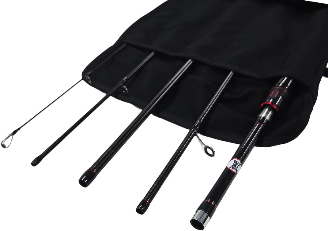 HungryFish Traveler Pro 5-Piece Travel High Carbon Fishing Rod 7’10” (240cm)