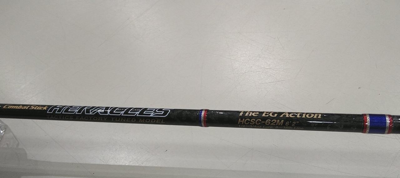Evergreen Bass Fishing Rod 6’2″ 121g 1pc 1/4-3/4oz lure 8-16lb line