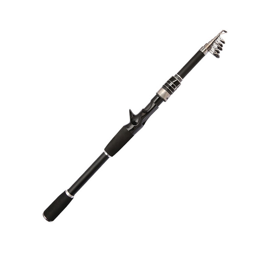 Travel Fishing Rod 1 8m 2 1m 2 4m with Carbon Fiber and Stainless Steel Guides