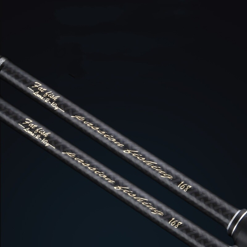 Fishing Rod 1.68M 1.8M Spinning Carbon Fiber Rod Lure Fishing Rod 2 section Pole