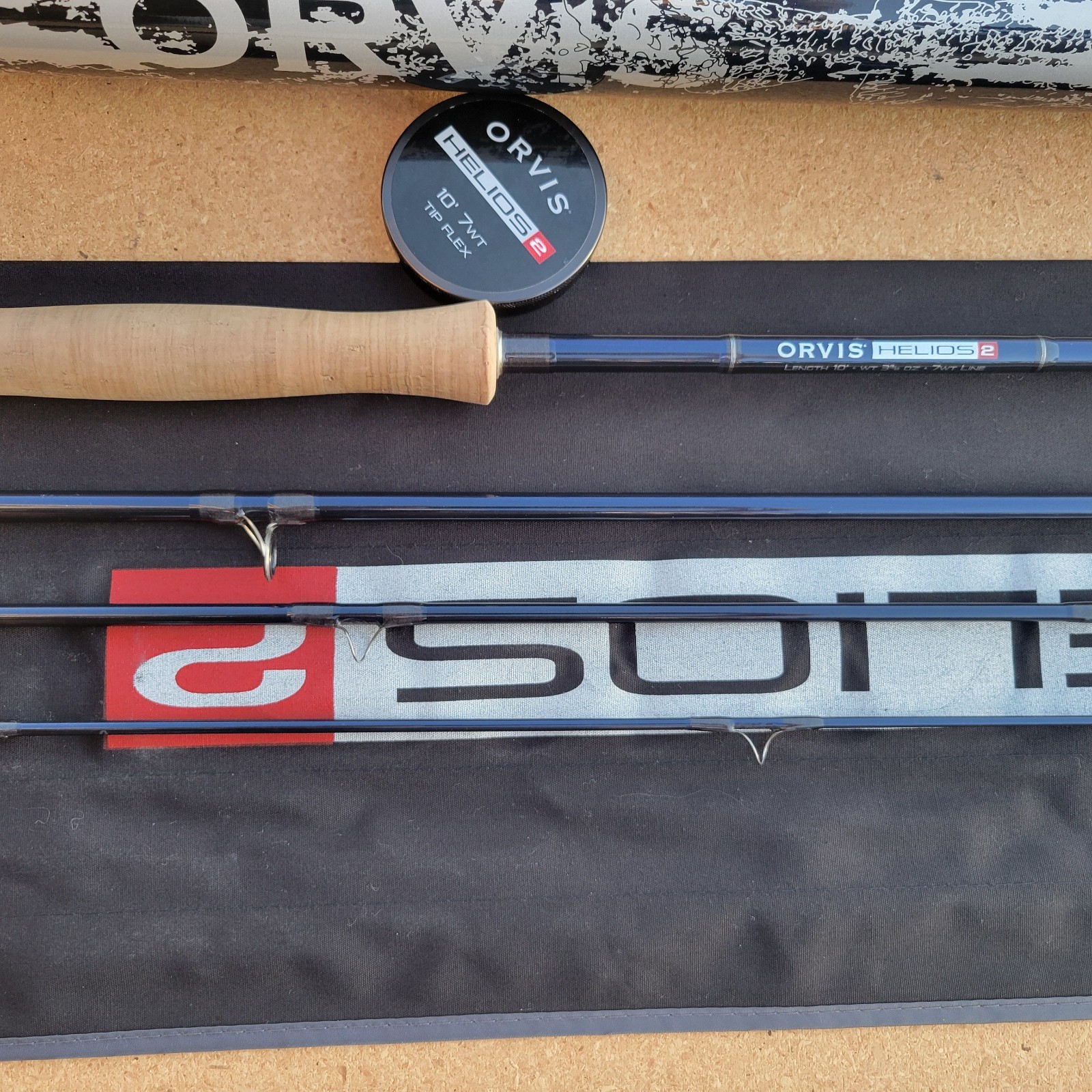 Orvis Helios 2 (H2) 10′ 7wt Tip Flex Steelhead and Salmon Fly Fishing Rod w Tube