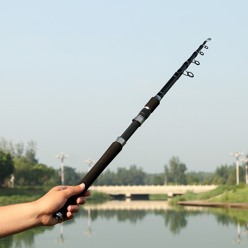 Telescopic Fishing Rod Carbon Fiber Durable High Sensitive Rods Fast Action Pole