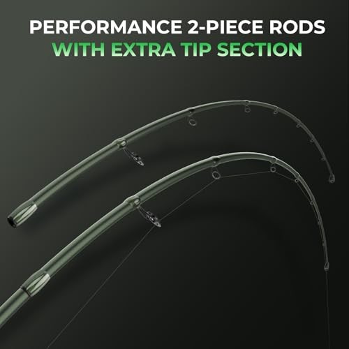 Spartacus II Twin-Tip Fishing Rod and Reel Combo, Spinning & Casting Combo,