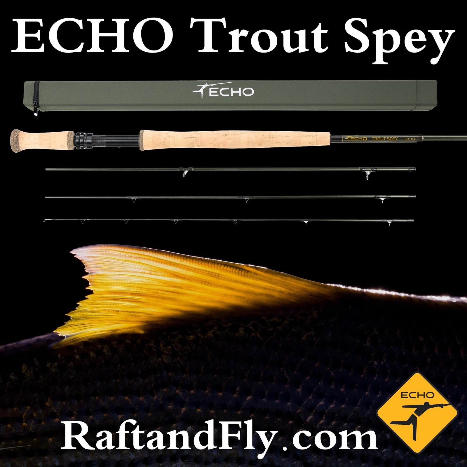 ECHO Trout Spey 3wt 11’0″ | Lifetime Warranty – FREE SHIPPING