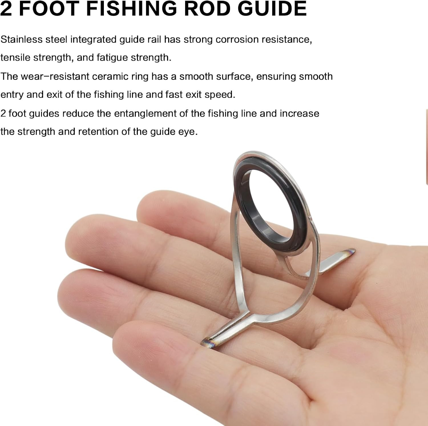 60PCS Fishing Rod Guide Tip Repair Kit – Stainless Steel & Ceramic Ring Set