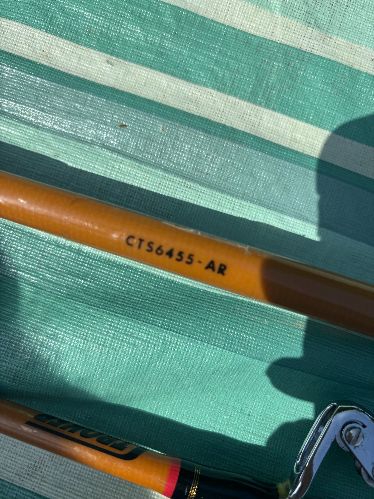 LOT of 2 VINTAGE HEAVY SABRE STROKER ROLLER TROLLING FISHING RODS VERY NICE!!