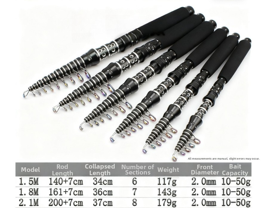 for ultra Short For MINI Telescopic Sea Fishing Rod Portable Lightweight Design