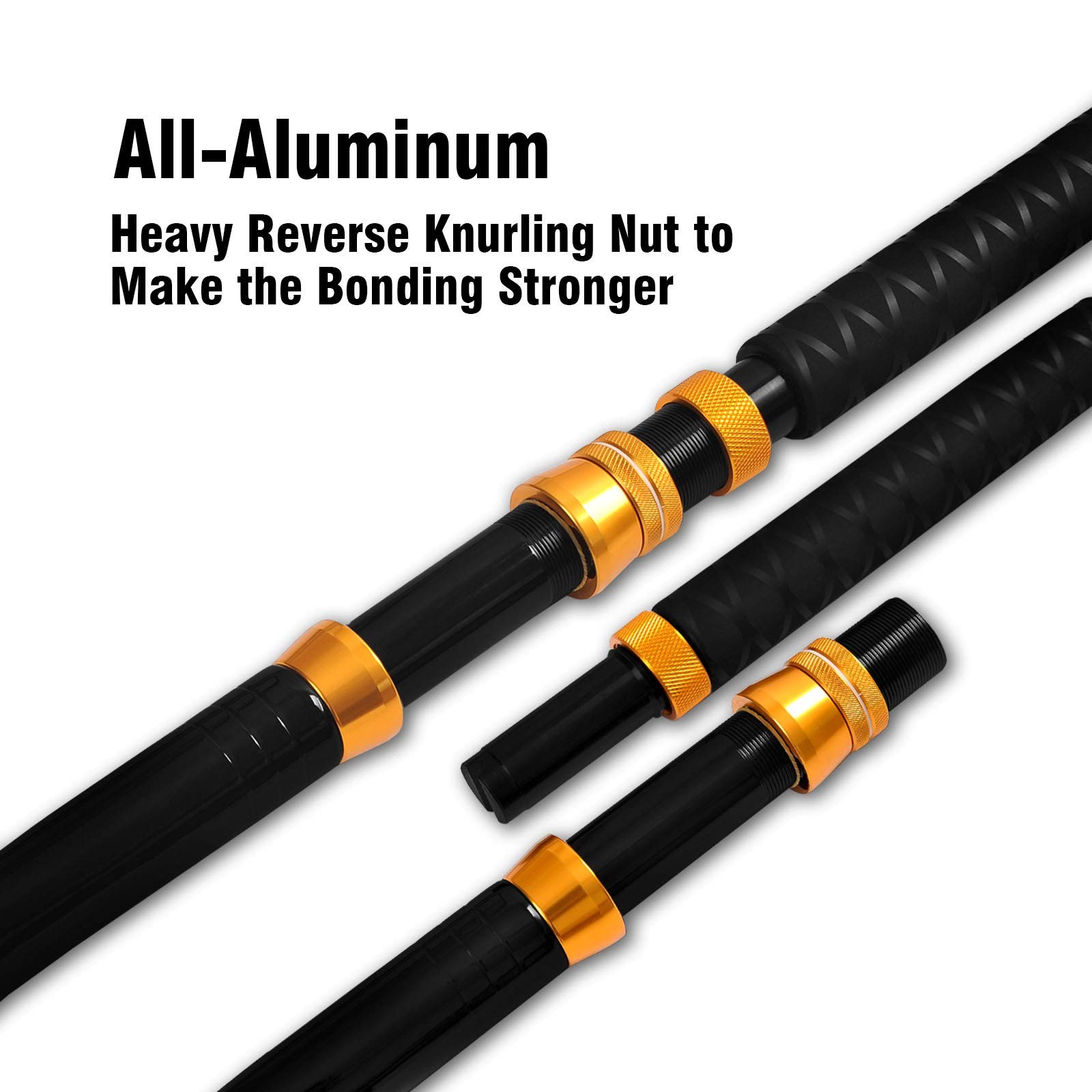 Fiblink Bent Butt Fishing Rod 2-Piece Saltwater Offshore Trolling Rod Big Game