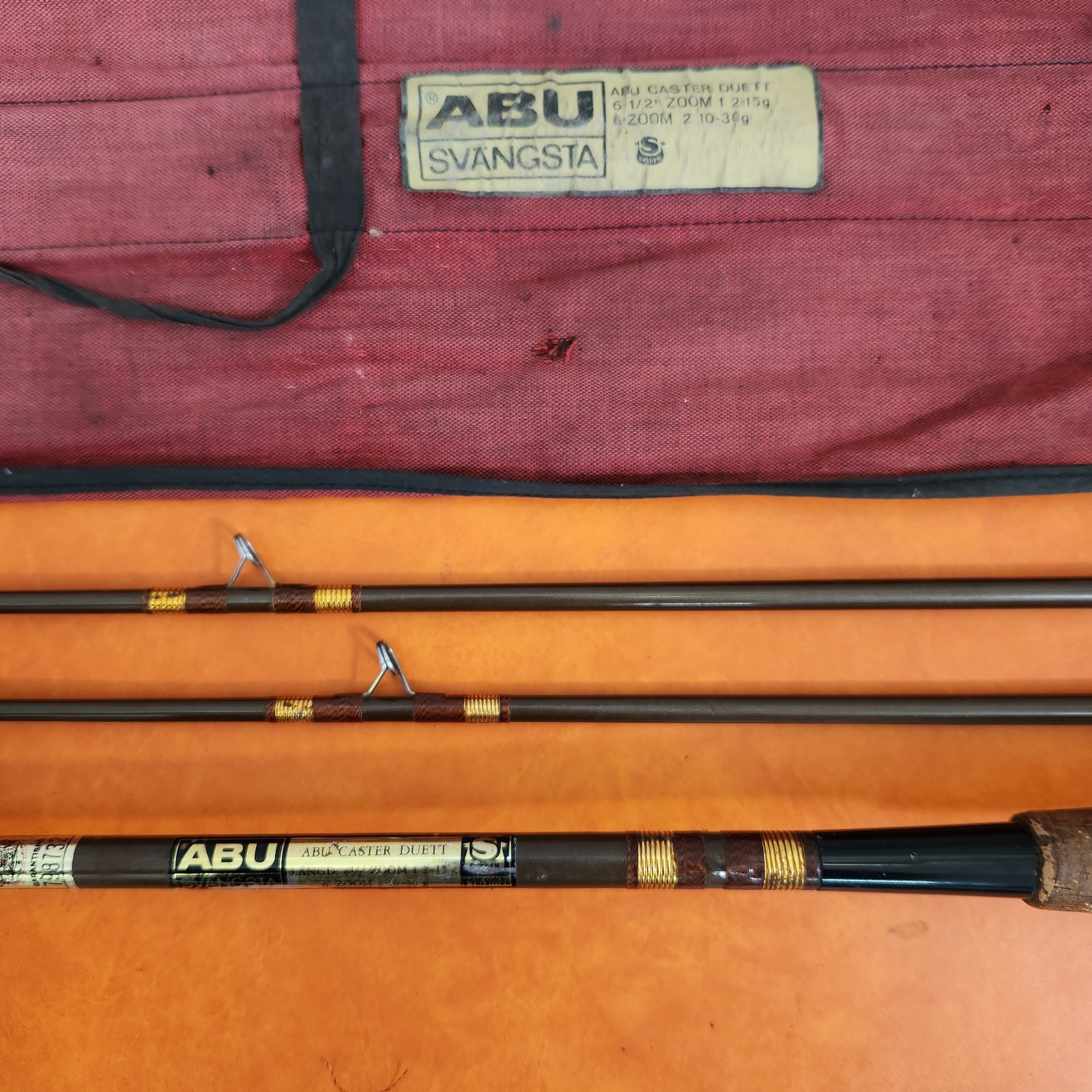 VINTAGE Abu Rod Caster Duett Zoom FLY FISHING 3 PCS 6′ – 6.5′