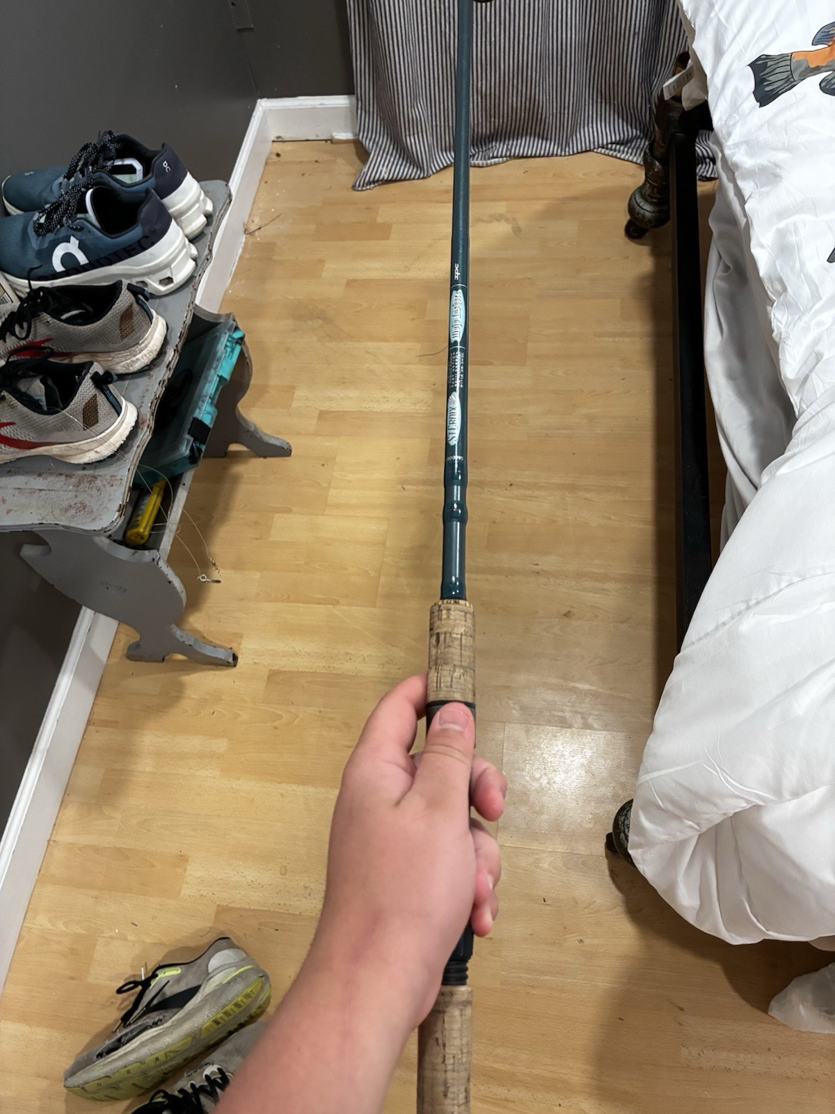7 Foot St.croix Fast Action Zero Scratches Rubber Piece Missing On The Top Eye