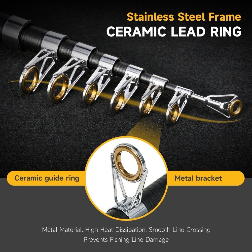 Portable 1 61m Fishing Rod Designed for Big Fish Catching and Easy Transport