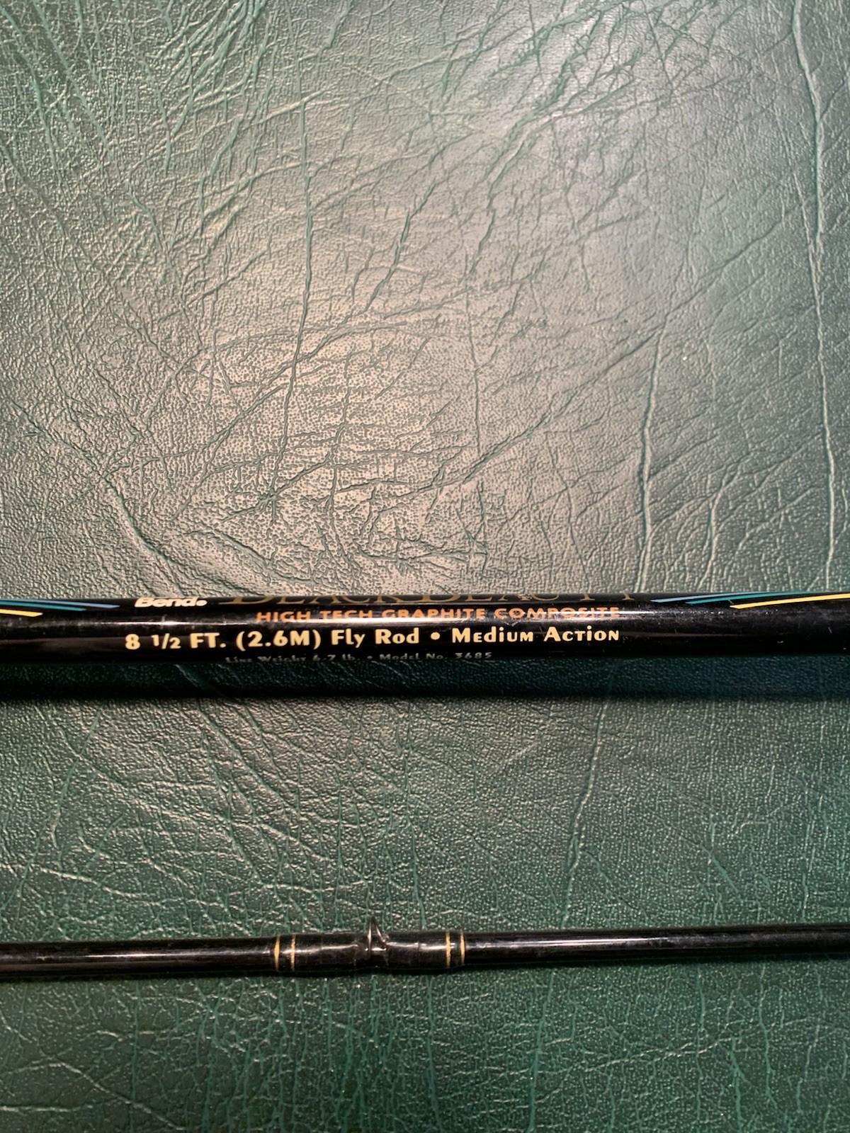 South Bend Black Beauty Fly Rod, 2 Piece 8 1/2’ Graphite Comp.