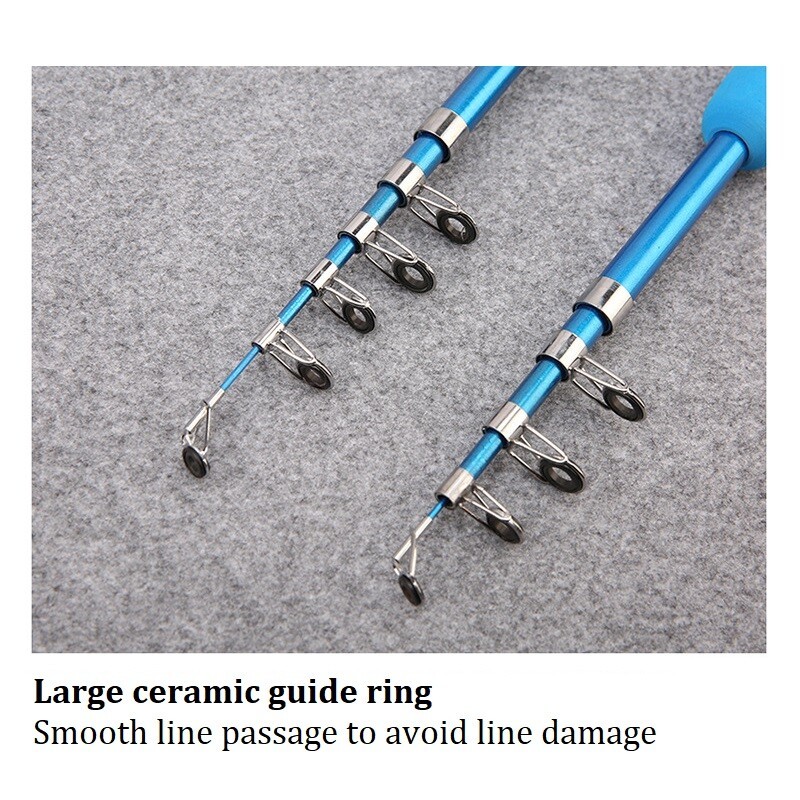 Telescopic Fishing Casting Rod Pole 1.3m 1.5m 1.8m EVA Handle Fresh Saltwater