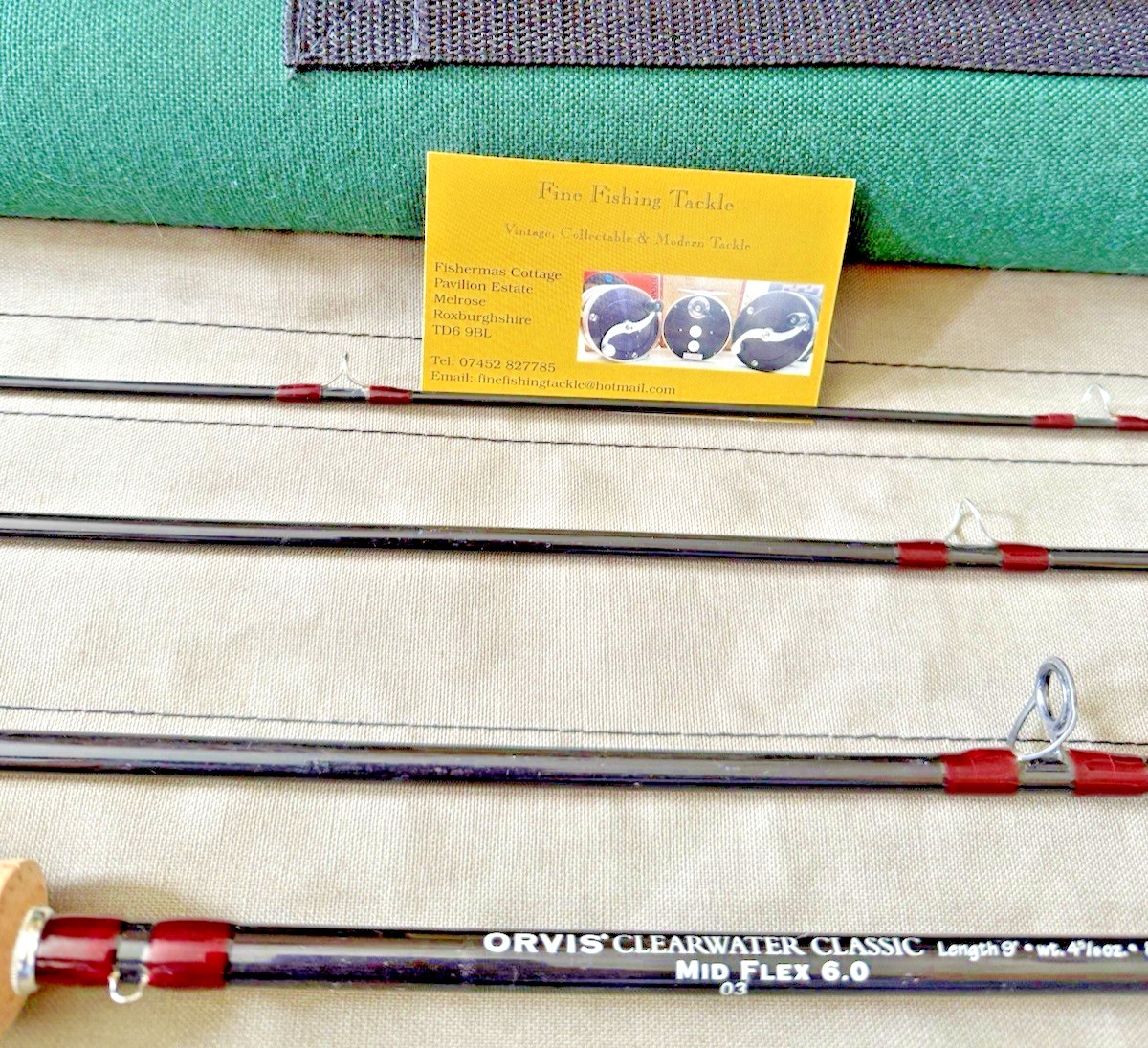 Orvis Clearwater Classic 9 Foot #8 4 Piece Fly Rod Mid Flex with Bag & Tube