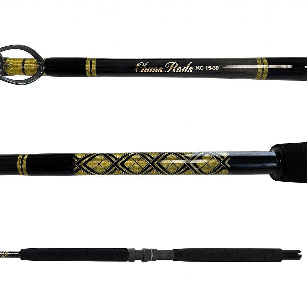 CHAOS KC 15-30 7FT Live Bait Rod Black/Gold