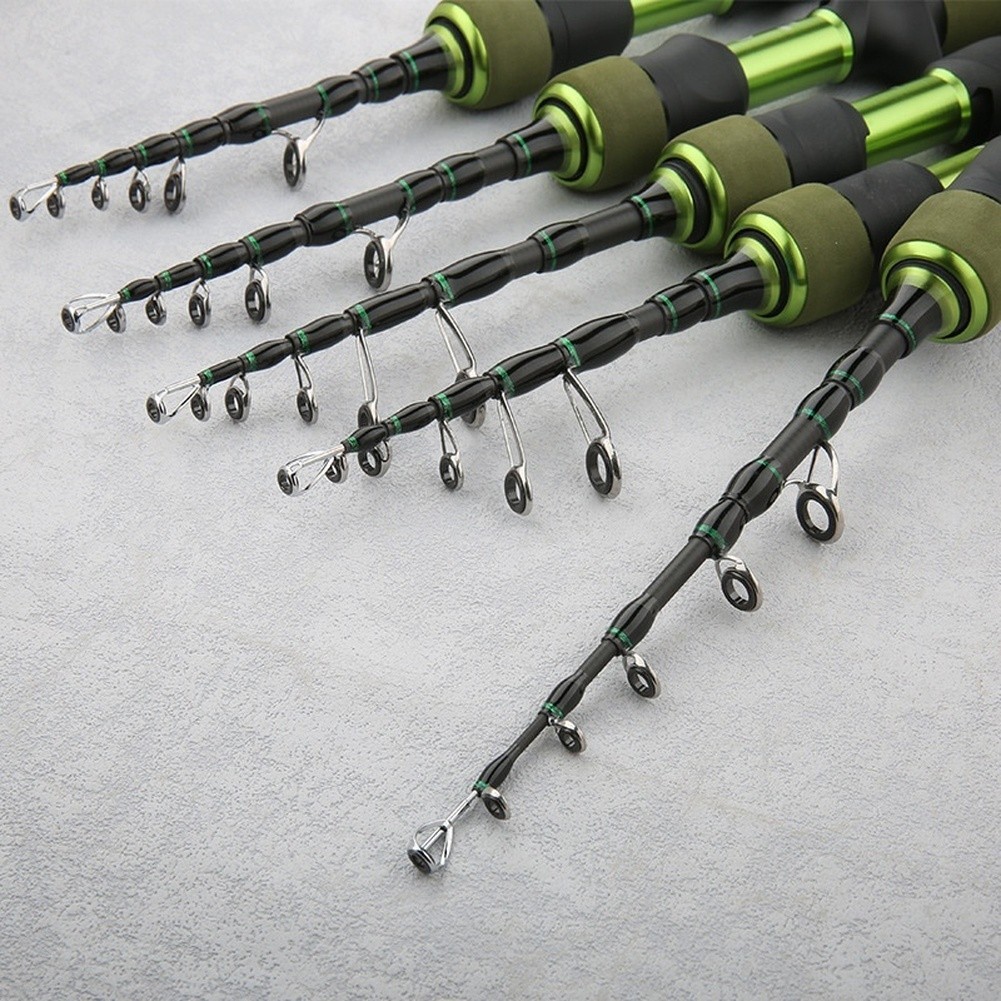 18M Carbon Telescopic Fishing Rod UL with Comfortable Grip and Large Guides