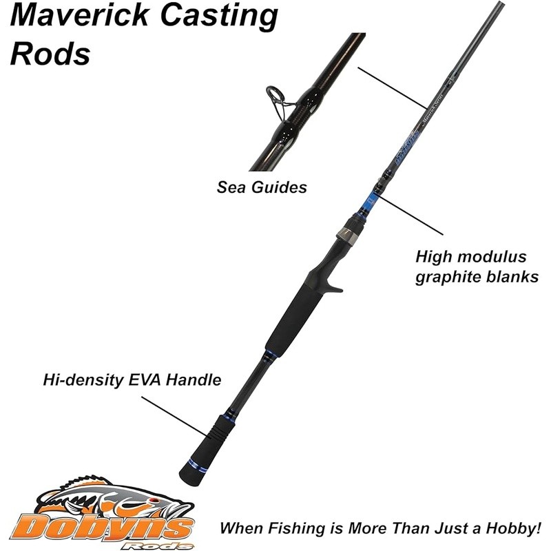 Mag Heavy Action Fishing Rod 73in 12-25lb Line Weight Frogging Cast Rod New