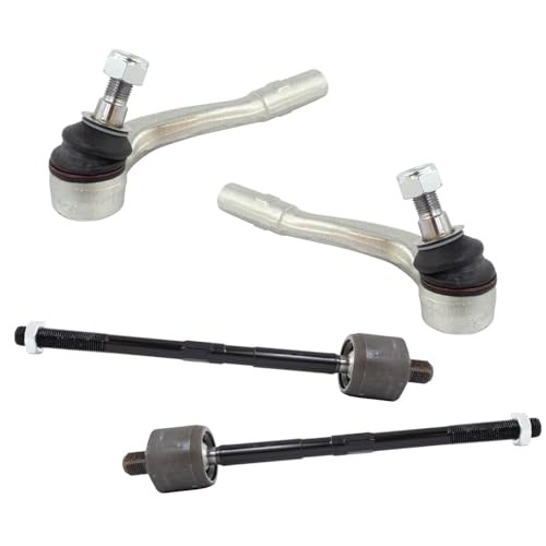 Front Inner and Outer Tie Rod Set 4 Piece Compatible with 08-11 C300 PSA66889