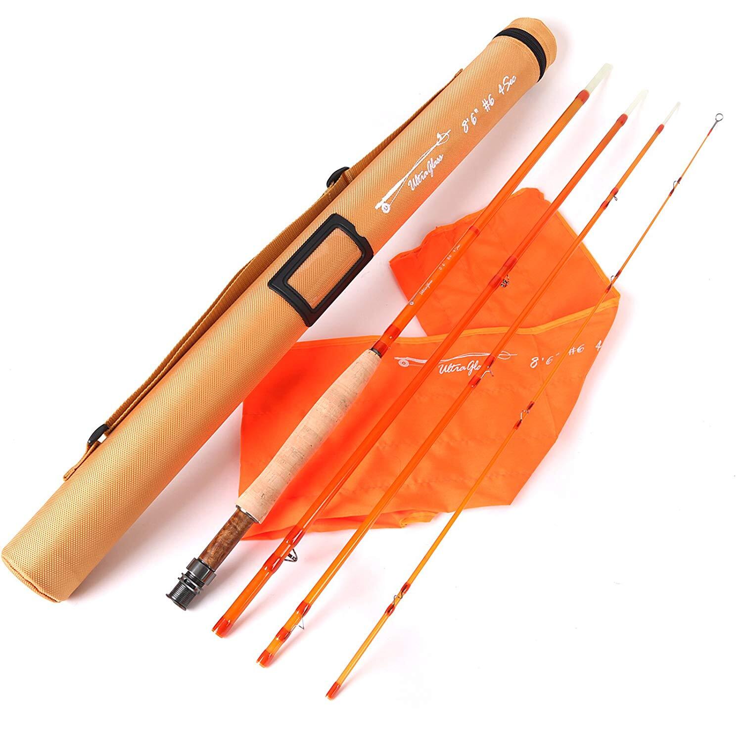 Maxcatch Fiberglass Fly Fishing Rod: 3wt/4wt/5wt/6wt/8wt/10wt Medium-fast Action