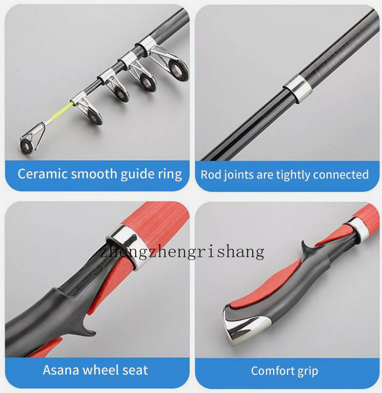Telescopic Fishing Rod Pole 1.2M Portable Small Short Sea Pole Mini Fish Rod