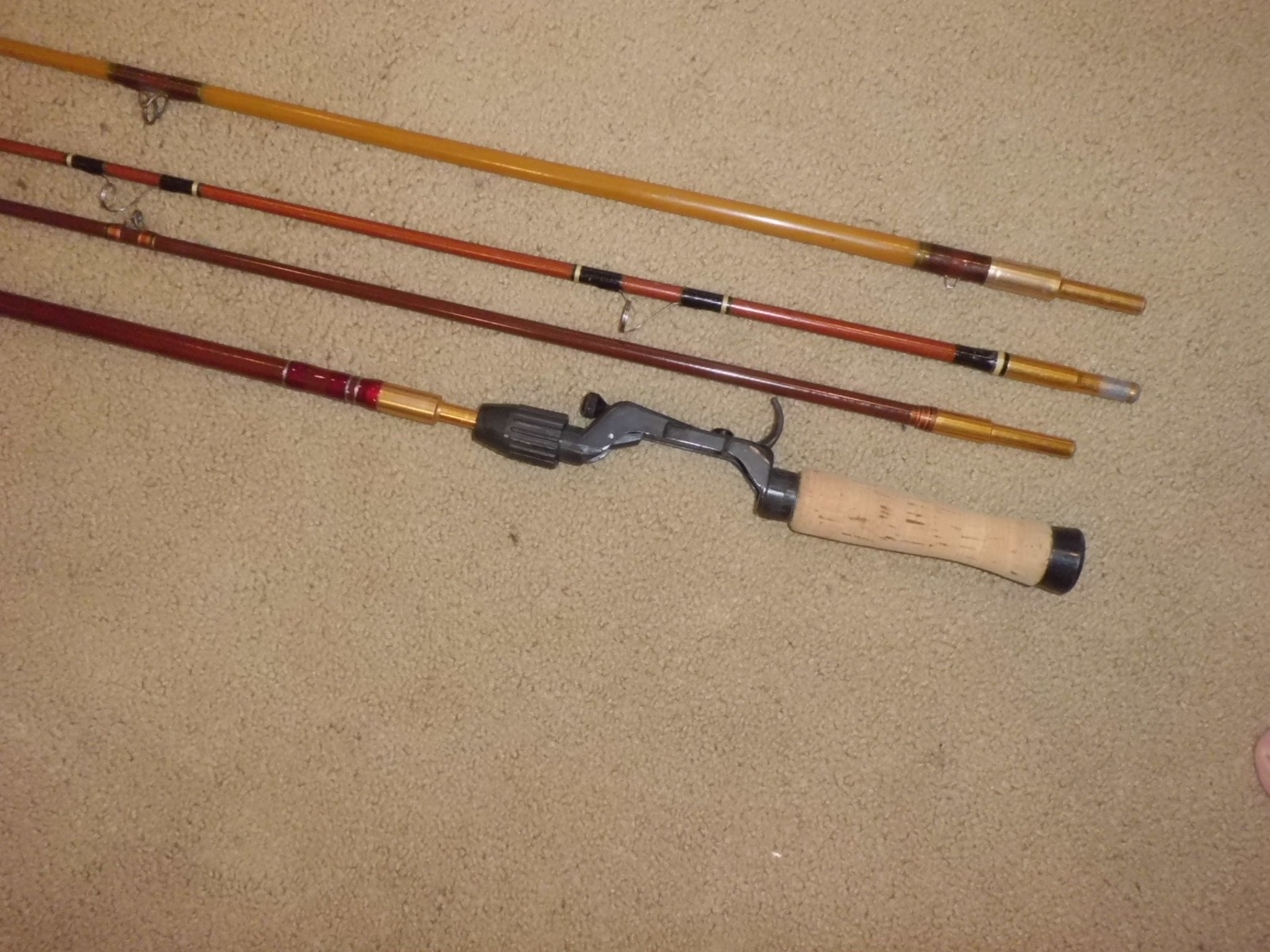Vintage Customs and Silaflex Baitcasting Rod Tips w/ Featherweight Handle- USA