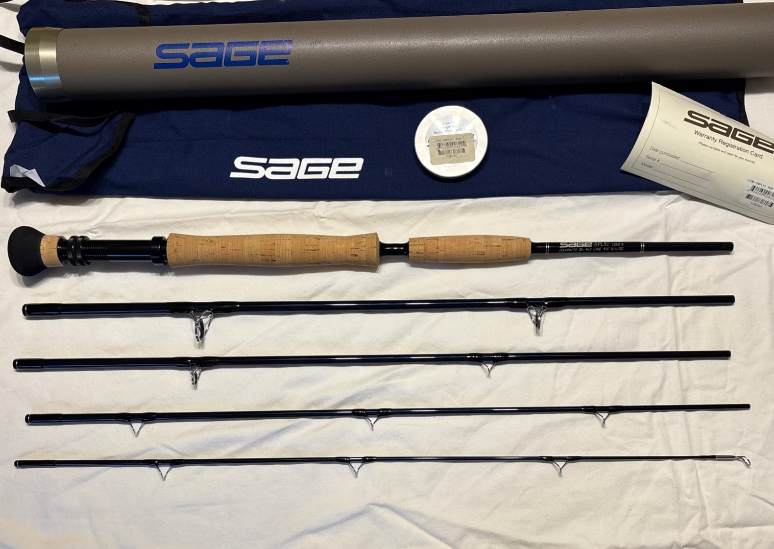 Sage RPLXi 1290-5 Graphite III 9ft 12-Weight Fly Rod New