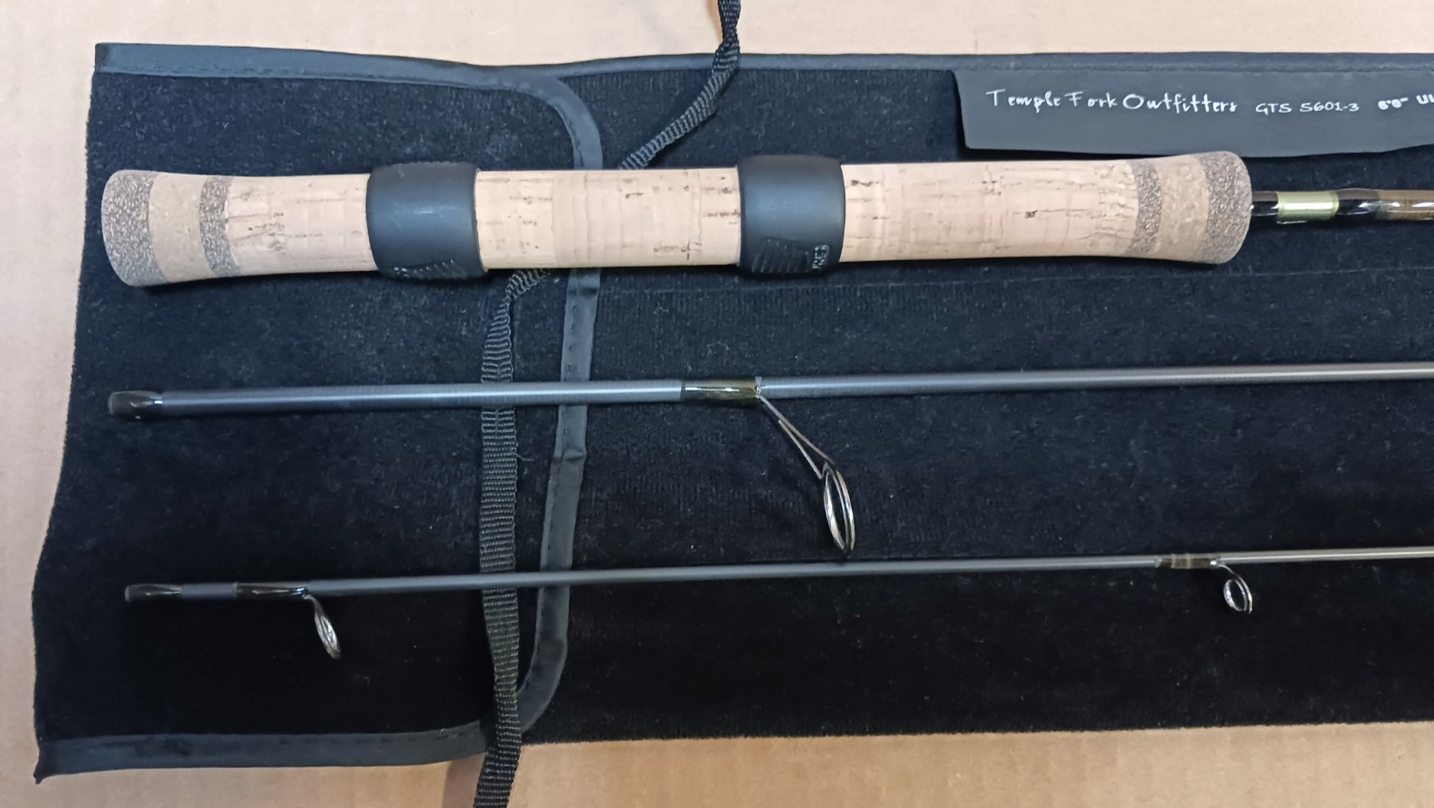 TFO 6′ 3 piece Ultralight Spinning Pack Rod GTS S601-3
