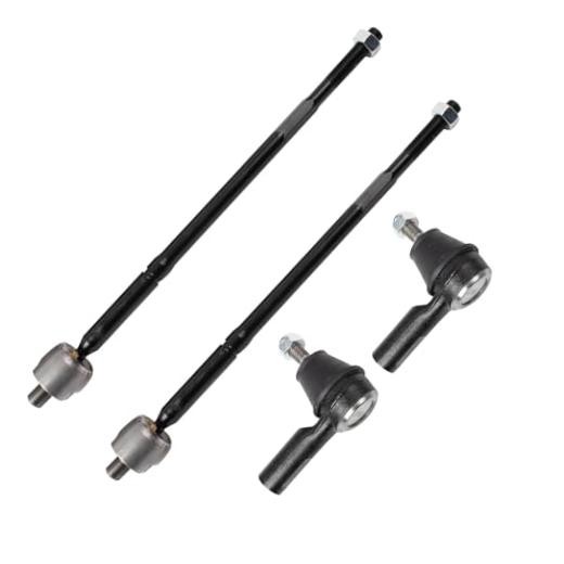 Front Inner and Outer Tie Rod Set 4 Piece Compatible with 2014-2015 PSA50700