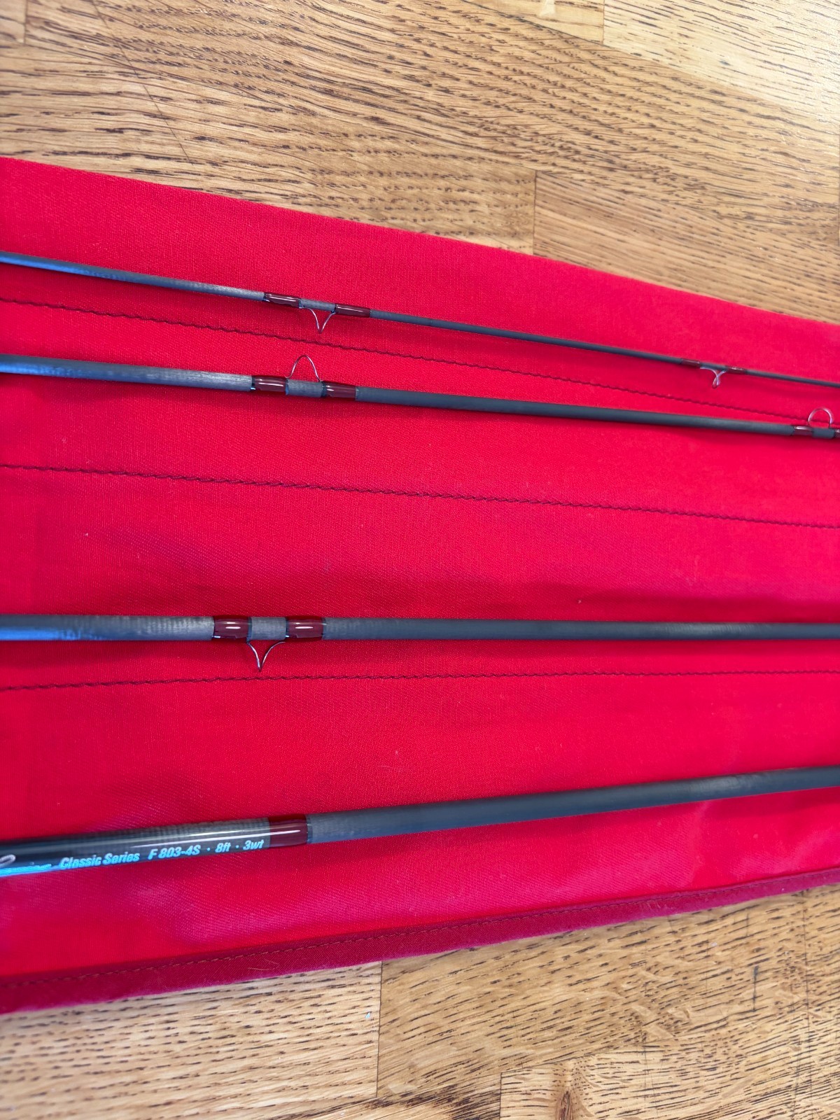 Custom North Fork Composites Classic F803 8′ 3 wt Fly Fishing Rod Recoil Guides