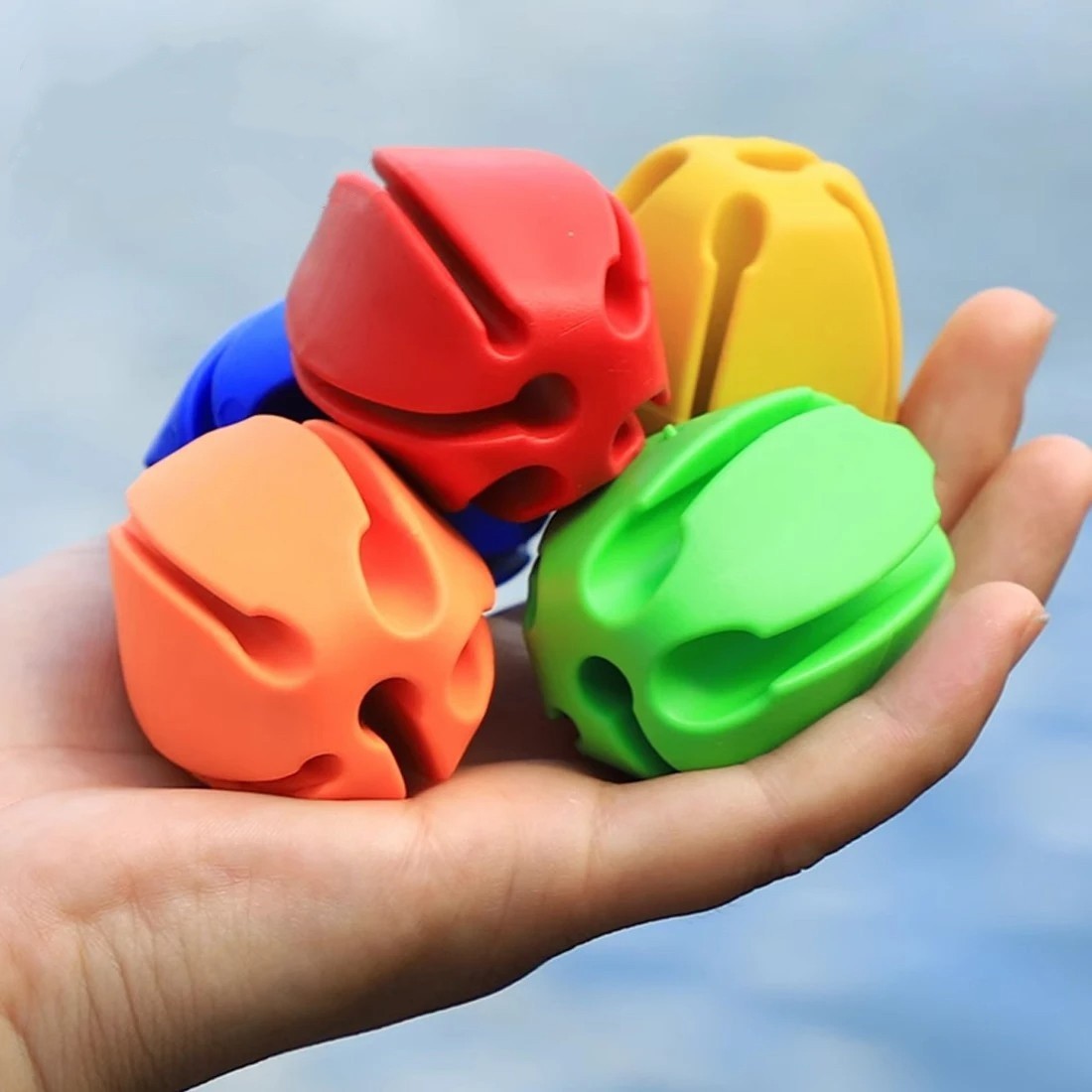 4Pcs Fishing Rod Clips Ball Rod Retaining Holder Protector Device Fishing Tools