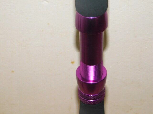 CUSTOM CONVENTIONAL BOAT ROD 7′ PURPLE PEARL MARBLE 25-50 LB TURBOS NEW