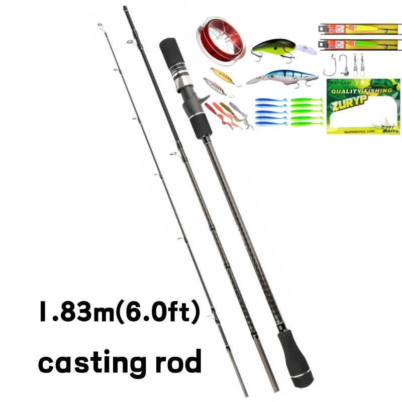 Slow Jigging Rod 1.83M/1.91M Spinning/Baitcasting Sea Fishing Boat Fishing Rod