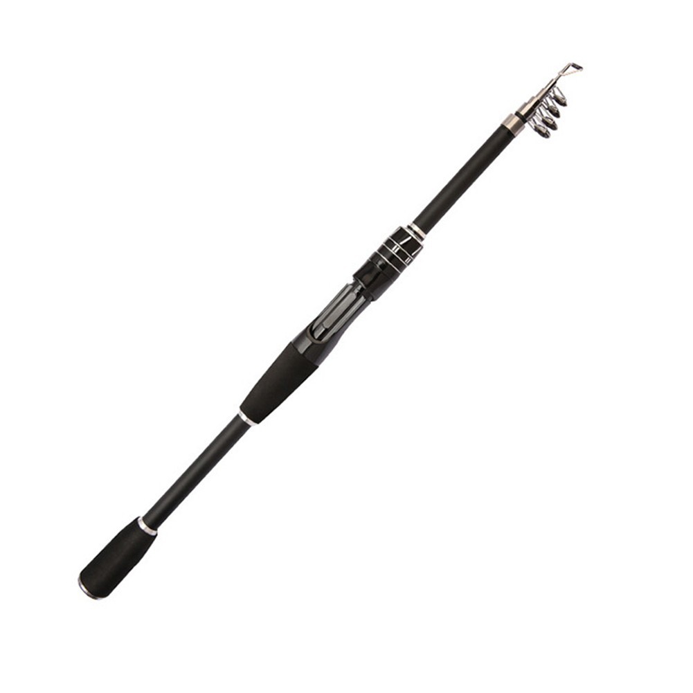 Travel Fishing Rod 1 8m 2 1m 2 4m with Carbon Fiber and Stainless Steel Guides