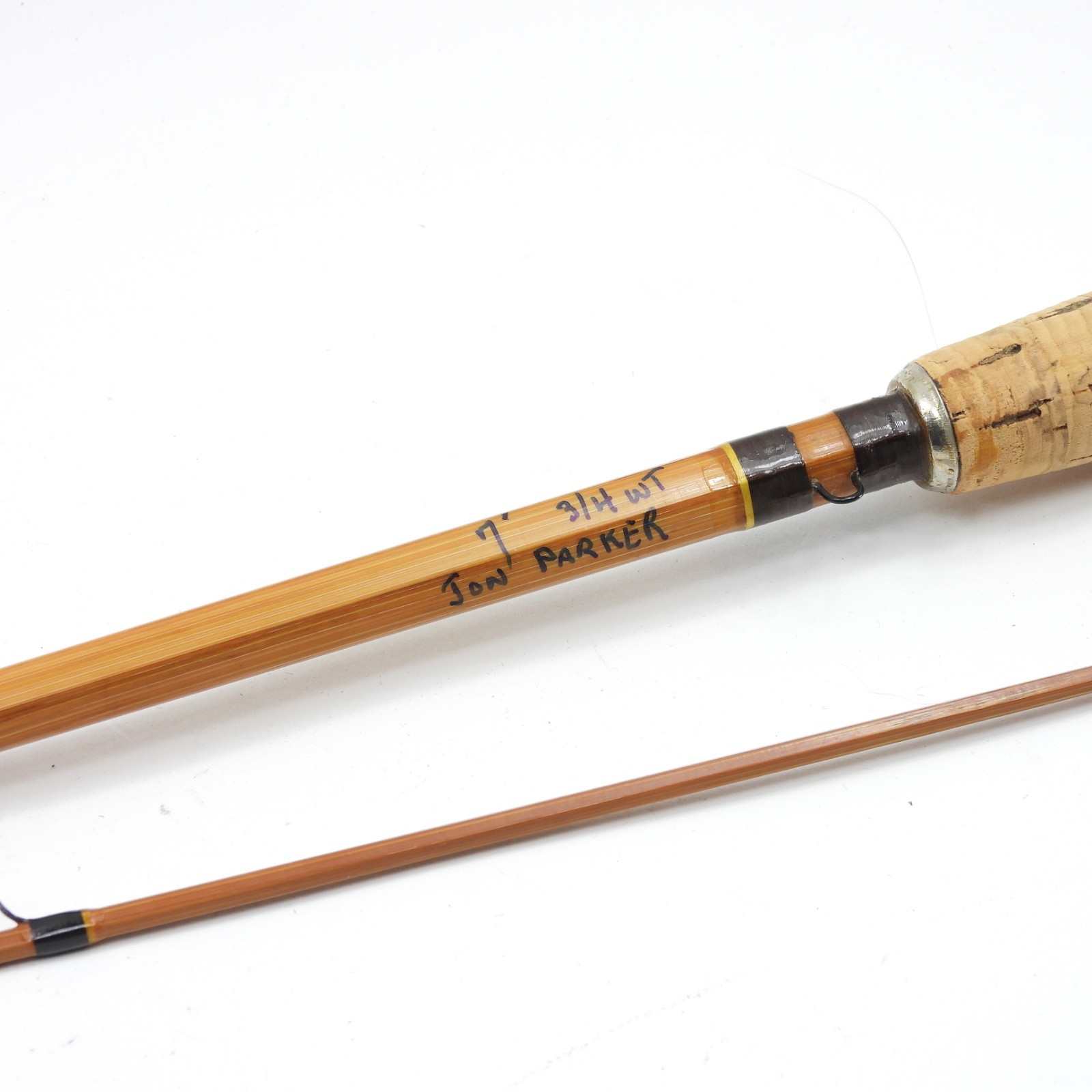 Custom-Built Jon Parker Bamboo Fly Fishing Rod. 7’. 3/4wt. W/ Sock.