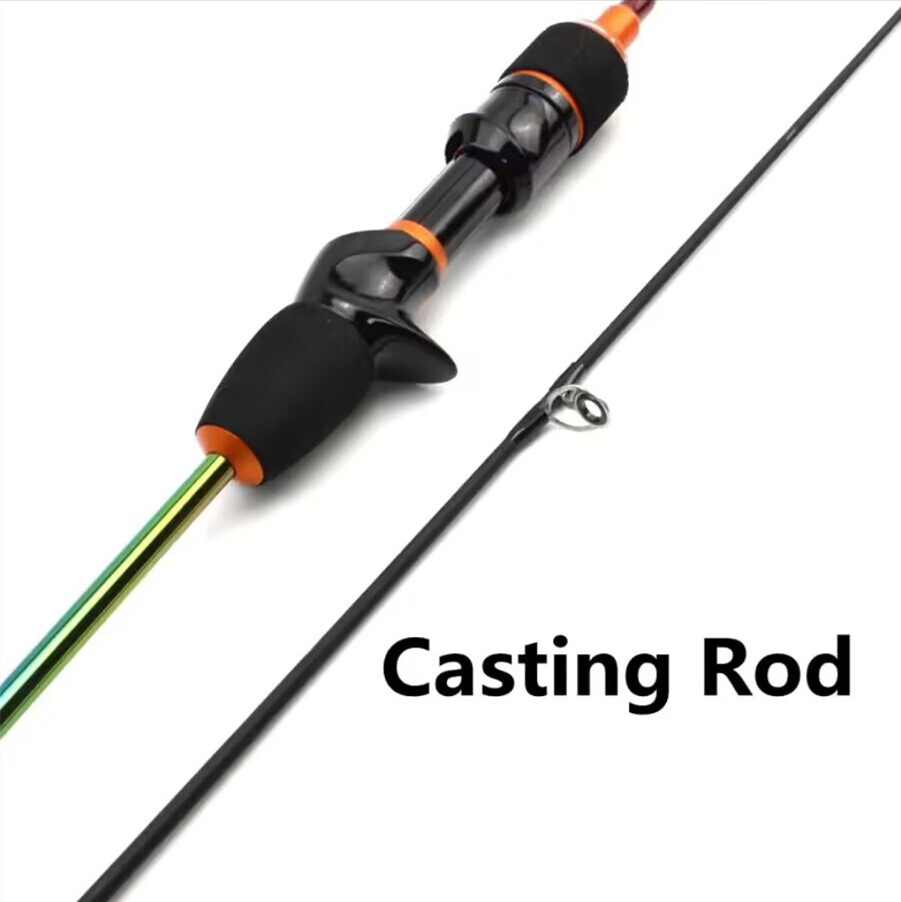 Fishing Spinning Rod 1.68M/1.8M Carbon Fiber 2Tips Lure Pole Casting Fishing Rod