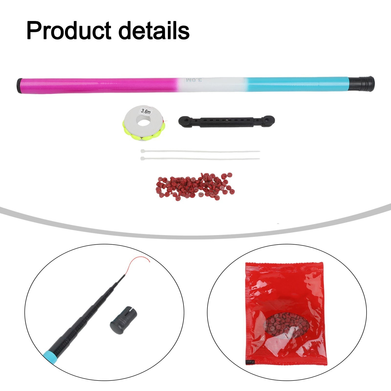 Compact Fishing Rod 1 5 2 7m Carbon Fiber Lightweight with Easy Storage